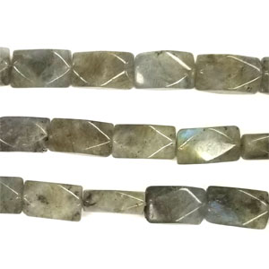 LABRADORITE FACETED CUTTING NUGGET 8X14MM